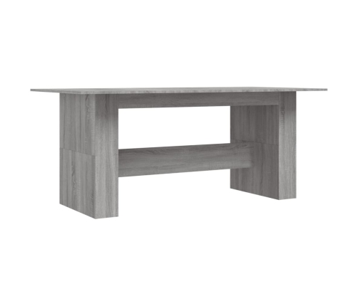 Mesa de comedor madera de ingeniería Sonoma gris 180x90x76 cm