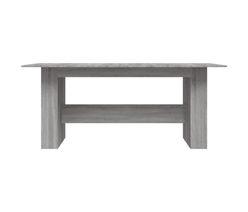 Mesa de comedor madera de ingeniería Sonoma gris 180x90x76 cm