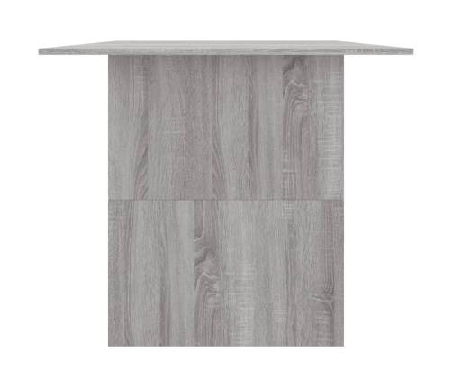 Mesa de comedor madera de ingeniería Sonoma gris 180x90x76 cm