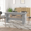 Mesa de comedor madera de ingeniería Sonoma gris 180x90x76 cm