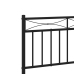 Estructura cama sin colchón con cabecero metal negro 90x190 cm