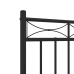 Estructura cama sin colchón con estribo metal negro 120x190 cm