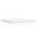 Estructura cama sin colchón con estribo metal blanco 193x203 cm