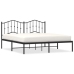 Estructura cama sin colchón con cabecero metal negro 160x200 cm