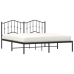 Estructura cama sin colchón con cabecero metal negro 160x200 cm