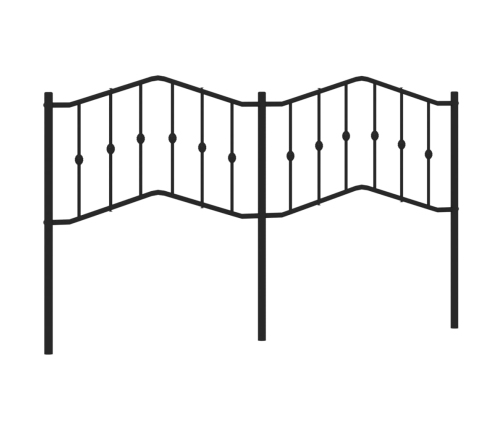 Cabecero de metal negro 160 cm