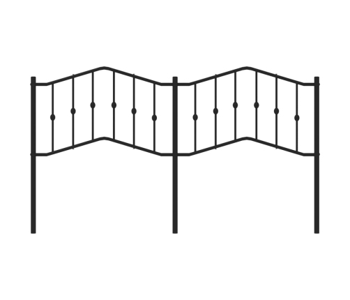 Cabecero de metal negro 160 cm