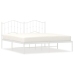 Estructura cama sin colchón con cabecero metal blanco 183x213cm