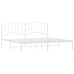 Estructura cama sin colchón con cabecero metal blanco 193x203cm