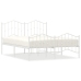 Estructura cama metal cabecero y estribo blanco 140x190 cm