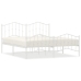 Estructura cama sin colchón con estribo metal blanco 183x213 cm