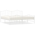 Estructura cama sin colchón con estribo metal blanco 200x200 cm