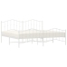 Estructura cama sin colchón con estribo metal blanco 200x200 cm