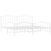 Estructura cama sin colchón con estribo metal blanco 200x200 cm