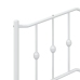 Cabecero de metal blanco 107 cm