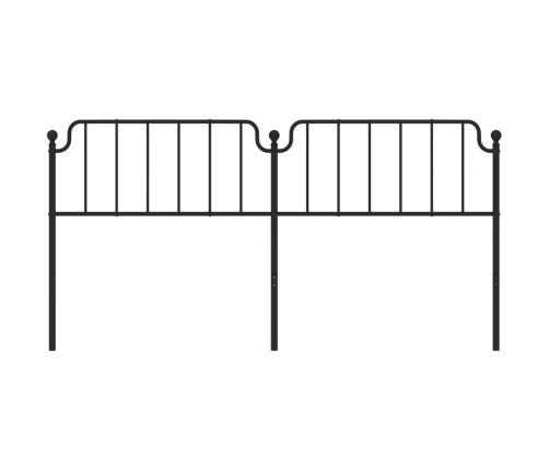 Cabecero de metal negro 193 cm