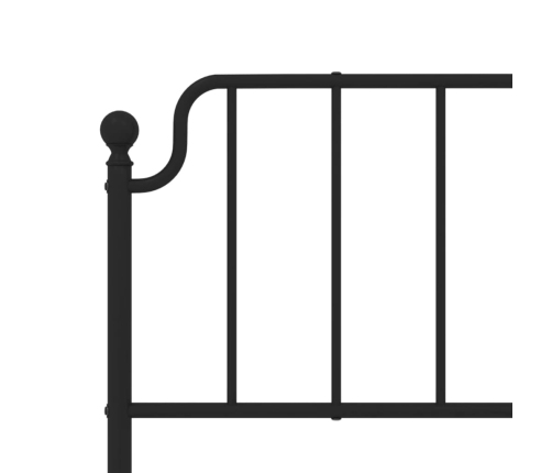 Cabecero de metal negro 193 cm