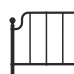 Cabecero de metal negro 193 cm