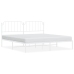 Estructura cama sin colchón con cabecero metal blanco 193x203cm