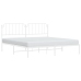 Estructura cama sin colchón con cabecero metal blanco 193x203cm