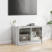 Mueble de TV con puertas de vidrio gris Sonoma 68x37x42 cm