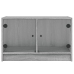 Mueble de TV con puertas de vidrio gris Sonoma 68x37x42 cm