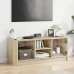 Mueble de TV con puertas de vidrio roble Sonoma 102x37x42 cm