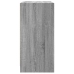 Armario auxiliar puertas de vidrio gris Sonoma 68x37x75,5 cm