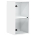 Mueble de pared con puertas de vidrio blanco 35x37x68,5 cm