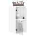 Mueble de pared con puertas de vidrio blanco 35x37x68,5 cm