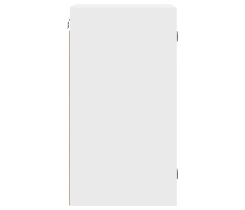 Mueble de pared con puertas de vidrio blanco 35x37x68,5 cm