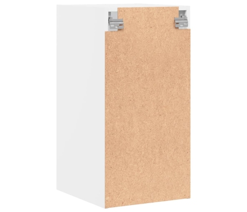 Mueble de pared con puertas de vidrio blanco 35x37x68,5 cm