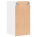 Mueble de pared con puertas de vidrio blanco 35x37x68,5 cm