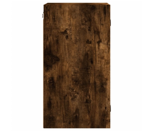 Mueble de pared puertas de vidrio roble ahumado 35x37x68,5 cm