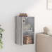 Mueble de pared puertas de vidrio gris Sonoma 35x37x68,5 cm