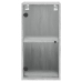 Mueble de pared puertas de vidrio gris Sonoma 35x37x68,5 cm