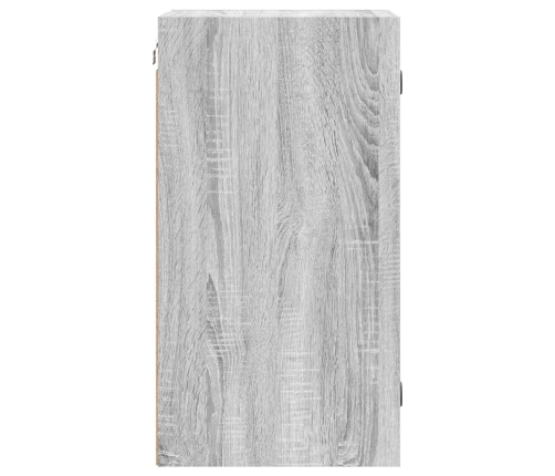 Mueble de pared puertas de vidrio gris Sonoma 35x37x68,5 cm