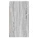 Mueble de pared puertas de vidrio gris Sonoma 35x37x68,5 cm