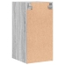 Mueble de pared puertas de vidrio gris Sonoma 35x37x68,5 cm