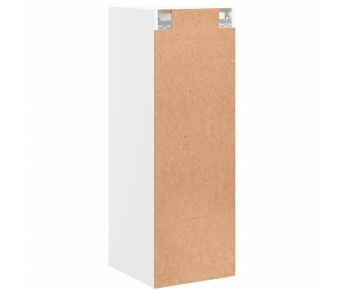 Mueble de pared con puertas de vidrio blanco 35x37x100 cm