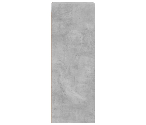 Mueble de pared puertas de vidrio gris hormigón 35x37x100 cm