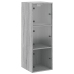 Mueble de pared puertas de vidrio gris Sonoma 35x37x100 cm