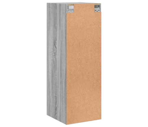 Mueble de pared puertas de vidrio gris Sonoma 35x37x100 cm