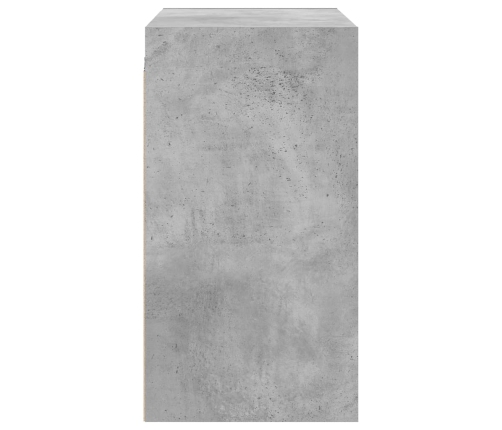 Mueble de pared puertas de vidrio gris hormigón 68x37x68,5 cm