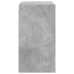 Mueble de pared puertas de vidrio gris hormigón 68x37x68,5 cm