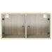 Mueble de pared puertas de vidrio roble Sonoma 68,5x37x35 cm