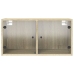 Mueble pared puertas de vidrio 2 uds roble Sonoma 68,5x37x35 cm