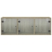 Mueble de pared puertas de vidrio roble Sonoma 102x37x35 cm