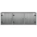 Mueble de pared puertas de vidrio gris Sonoma 102x37x35 cm