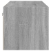 Mueble de pared puertas de vidrio gris Sonoma 102x37x35 cm